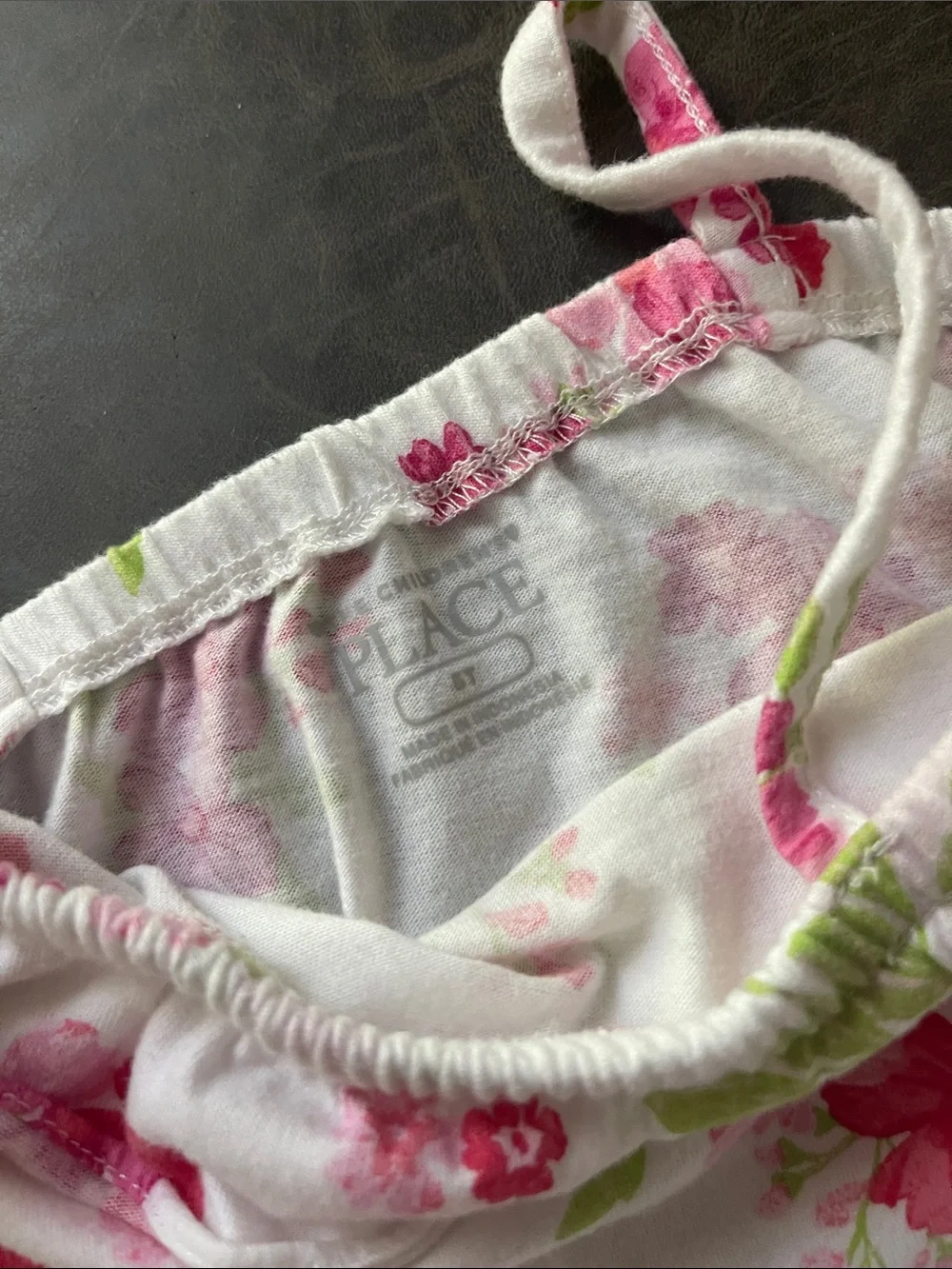 The Children's Place White Tank & Skort Set with Pink Floral Print